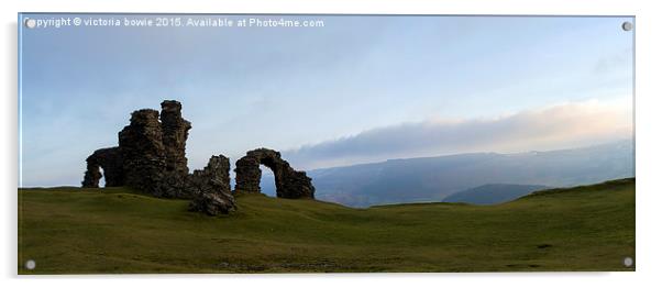 Castell Dinas Bran (Crow Castle) Acrylic by Victoria Bowie