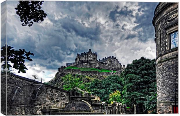 The Castle from St Cuthberts Canvas Print by Tom Gomez