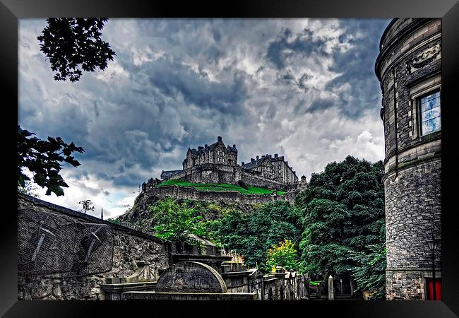 The Castle from St Cuthberts Framed Print by Tom Gomez