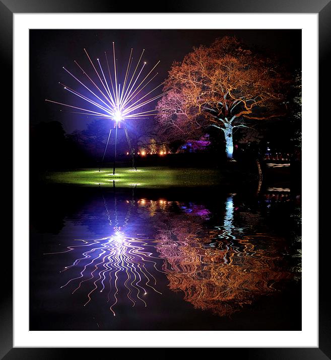  Kew Christmas lights Framed Mounted Print by Tony Bates