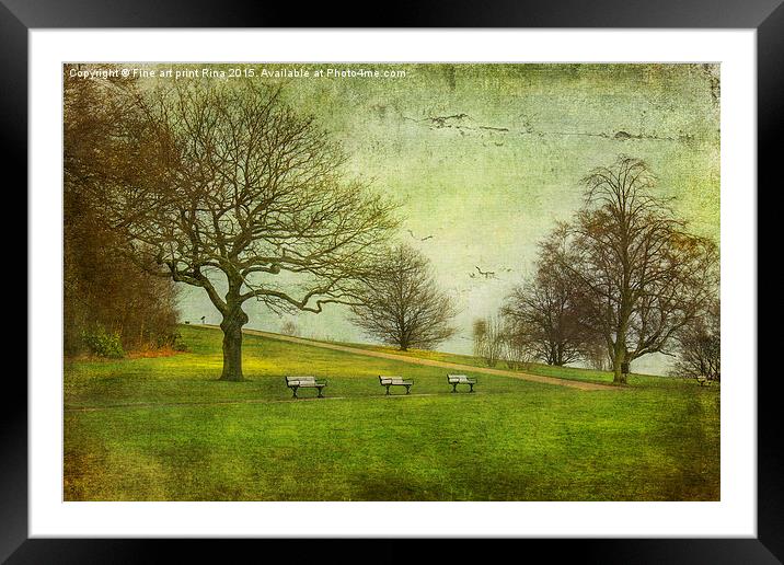  Heaton Park Framed Mounted Print by Fine art by Rina