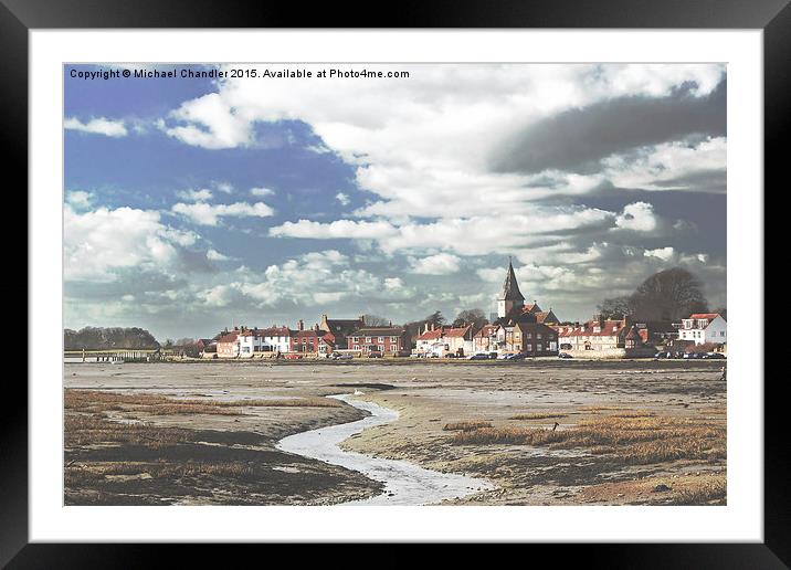  Bosham, Chichester Harbour, Sussex Framed Mounted Print by Michael Chandler