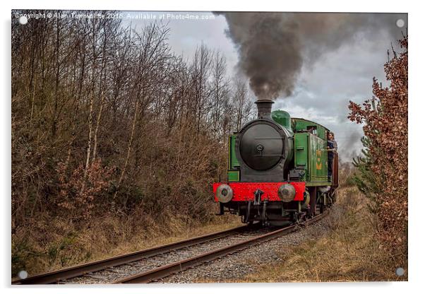  Steam Train Acrylic by Alan Tunnicliffe