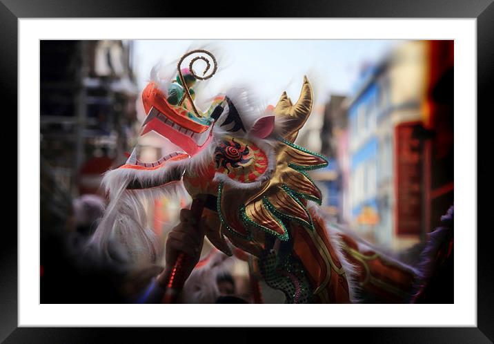  Chinese New Year Dragon  Framed Mounted Print by Ceri Jones