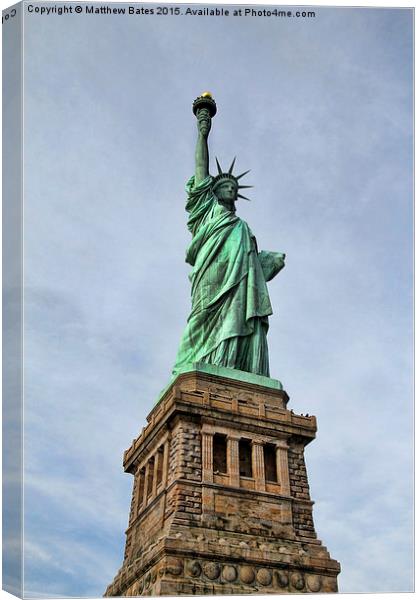  Statue of Liberty Canvas Print by Matthew Bates