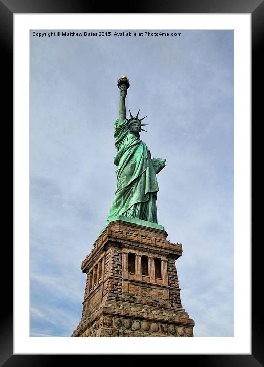  Statue of Liberty Framed Mounted Print by Matthew Bates