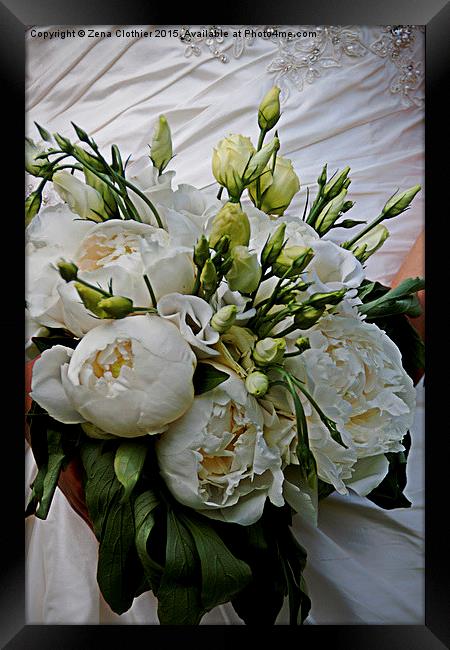 The Bride's Bouquet Framed Print by Zena Clothier