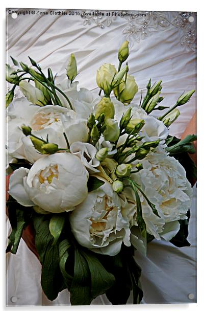 The Bride's Bouquet Acrylic by Zena Clothier