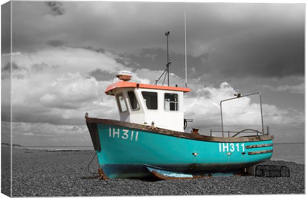  Fishing Boat Canvas Print by Terry Stone