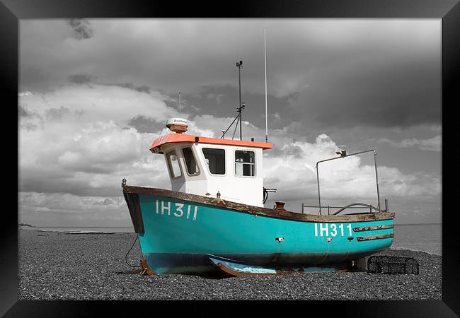  Fishing Boat Framed Print by Terry Stone