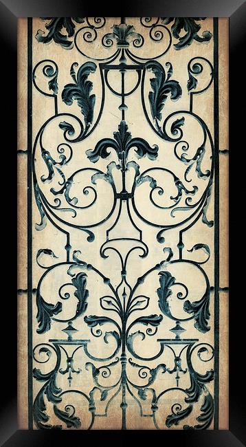 wrought iron Framed Print by Heather Newton