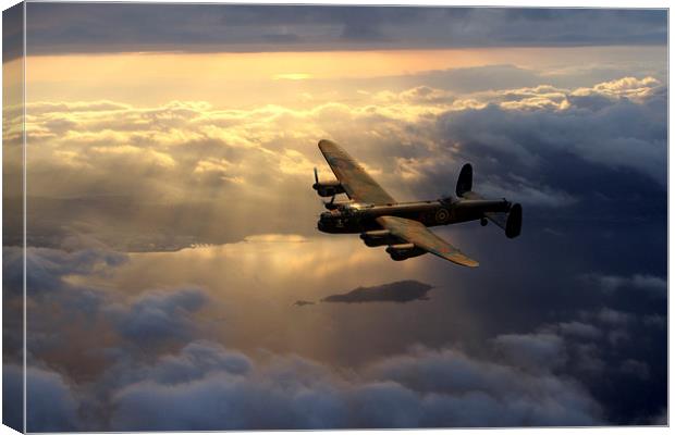  Lancaster Light Canvas Print by J Biggadike