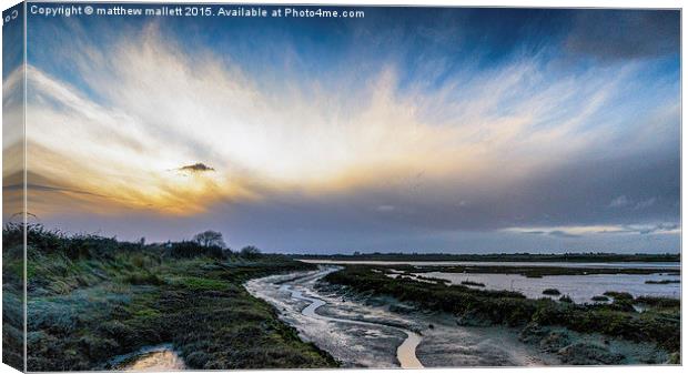 The Weather Front Fast Approaching Canvas Print by matthew  mallett