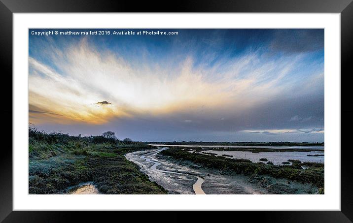  The Weather Front Fast Approaching Framed Mounted Print by matthew  mallett
