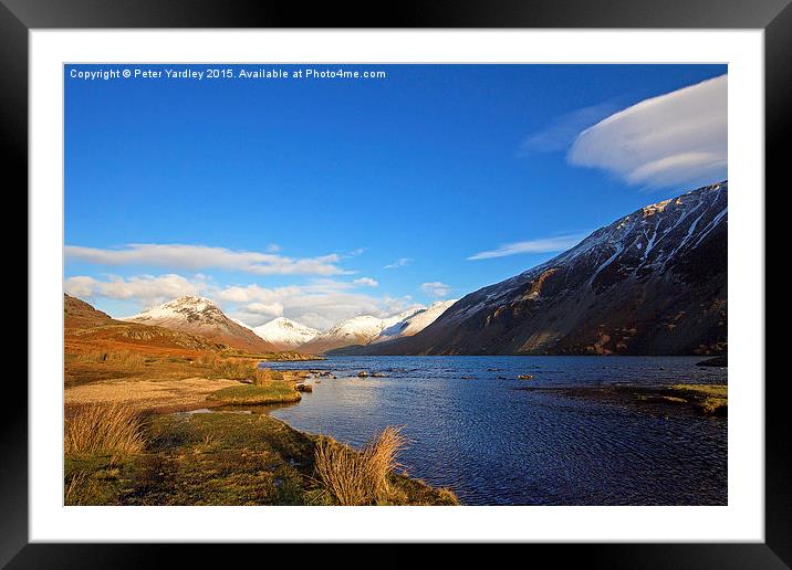 Wastwater  Framed Mounted Print by Peter Yardley