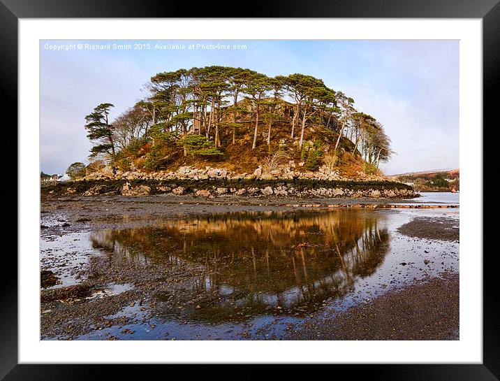 The 'Lump' or 'Meall' at Portree, Isle of Skye.  Framed Mounted Print by Richard Smith