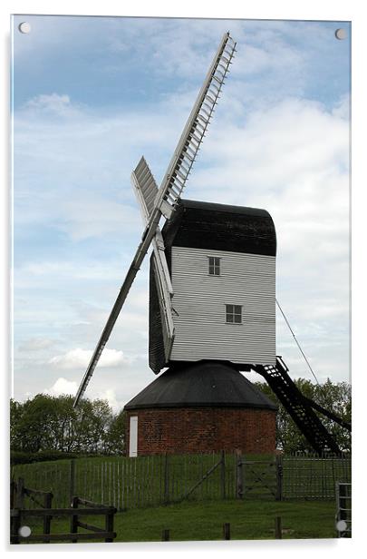 MOUNTNESSING WINDMILL Acrylic by Ray Bacon LRPS CPAGB