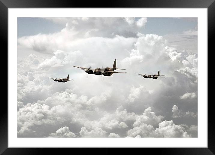 Mosquito Squadron  Framed Mounted Print by J Biggadike