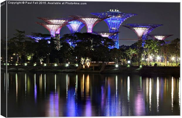 Gardens By The Bay Canvas Print by Paul Fell