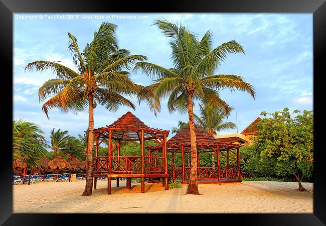 Dawn Beach Framed Print by Paul Fell