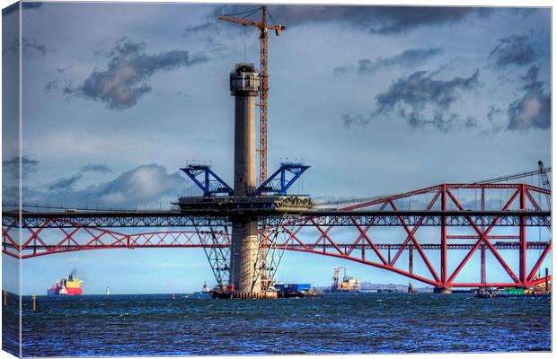 New Forth Crossing - 2 March 2015 Canvas Print by Tom Gomez