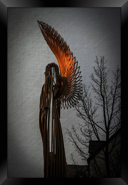 Angel In The Morning Framed Print by Steve Purnell