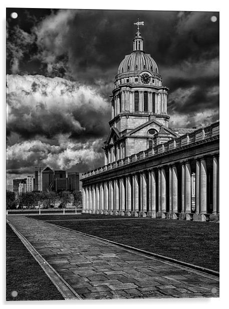  Greenwich Old and New Acrylic by Nigel Jones