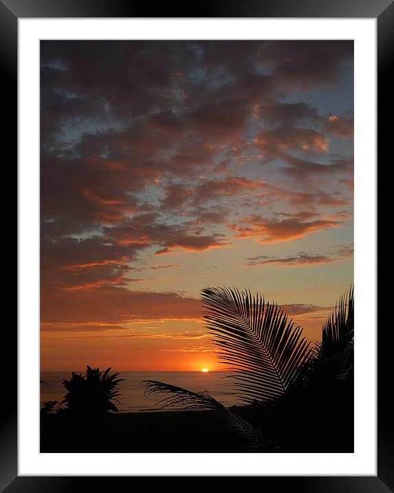 Colourful Sunset Framed Mounted Print by james balzano, jr.