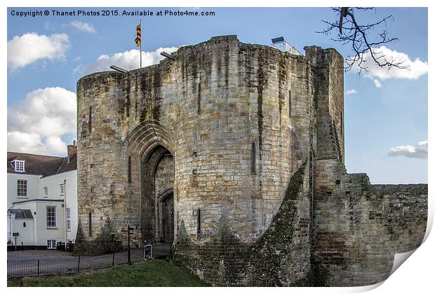  Tonbridge castle Print by Thanet Photos