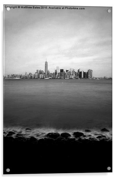 Manhattan from Liberty Island Acrylic by Matthew Bates