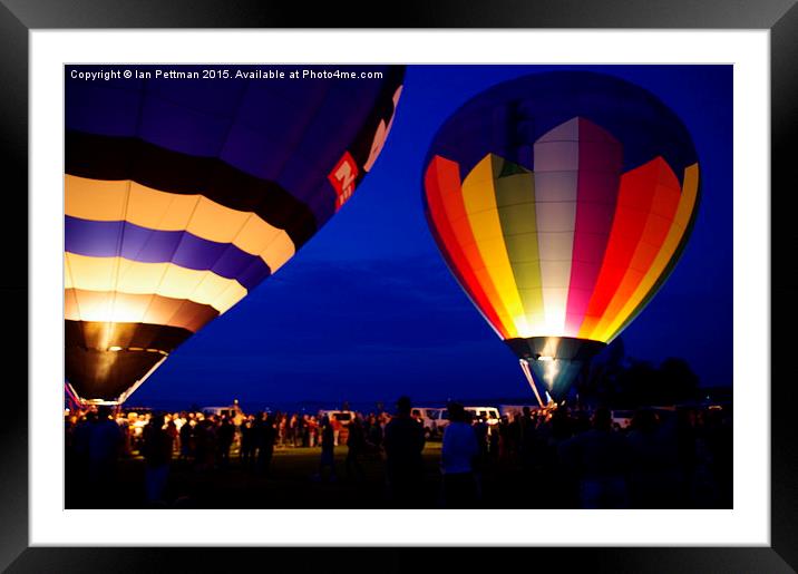  It's All just Hot Air Framed Mounted Print by Ian Pettman