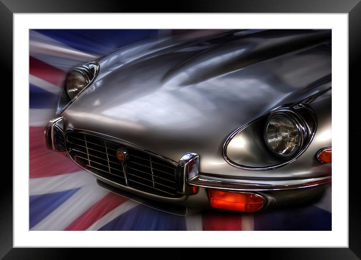  E Type Framed Mounted Print by Nathan Wright