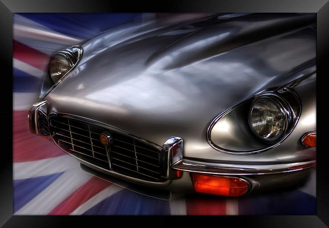  E Type Framed Print by Nathan Wright