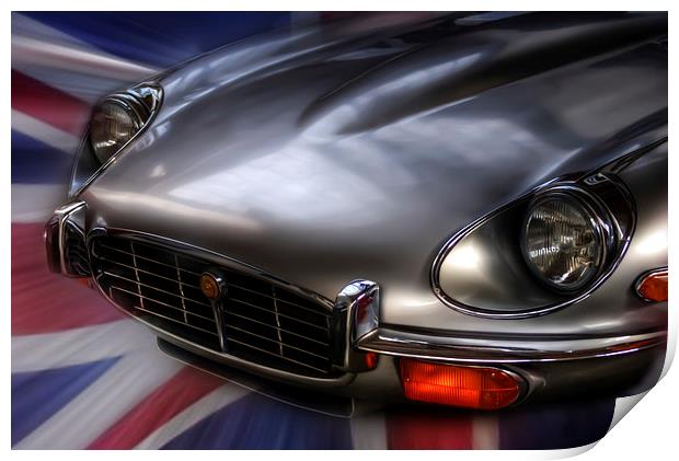  E Type Print by Nathan Wright