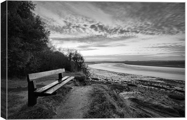  Early morning on the River Taw Canvas Print by Dave Wilkinson North Devon Ph