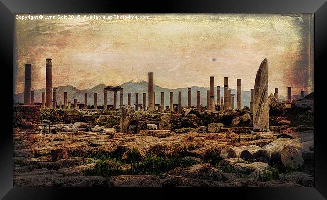  Roman Ruins Framed Print by Lynn Bolt