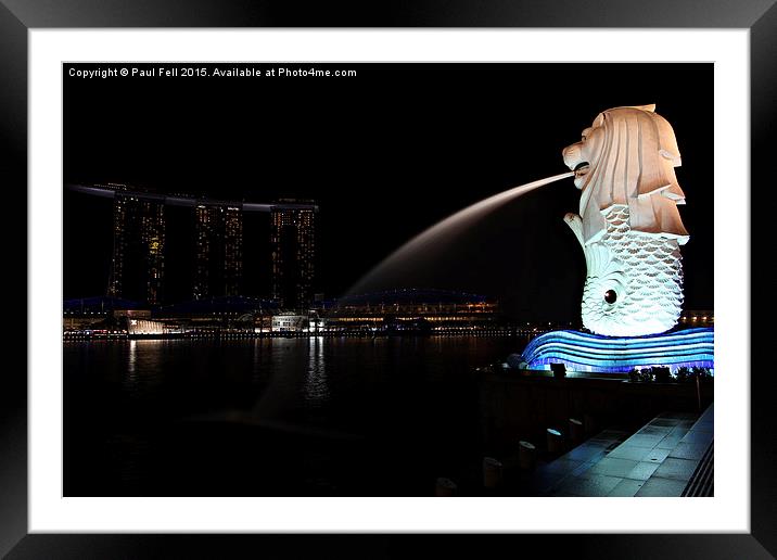 Singapore Framed Mounted Print by Paul Fell