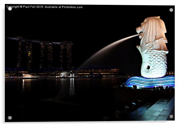 Singapore Acrylic by Paul Fell