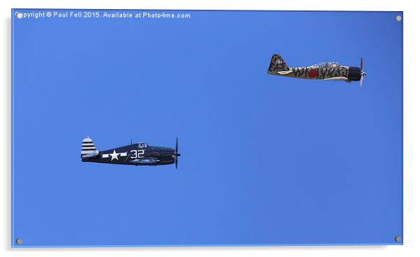WWII Planes Acrylic by Paul Fell