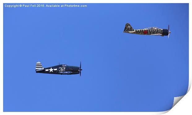 WWII Planes Print by Paul Fell