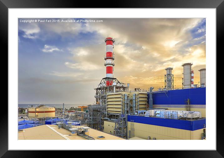Power Plant Framed Mounted Print by Paul Fell