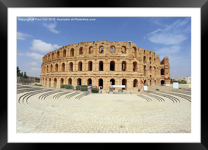 Amphitheatre Framed Mounted Print by Paul Fell