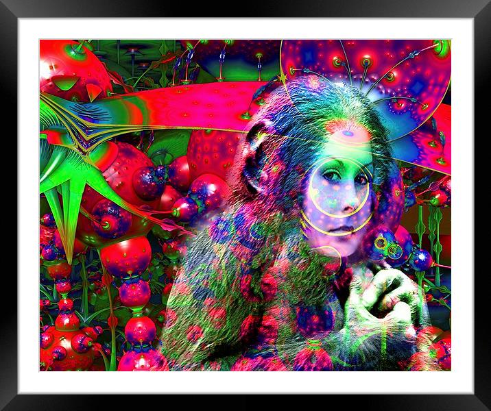  Alien Jungle  Framed Mounted Print by Matthew Lacey