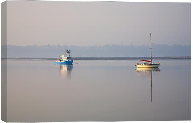 PEace at Anchor Canvas Print by Mike Dawson