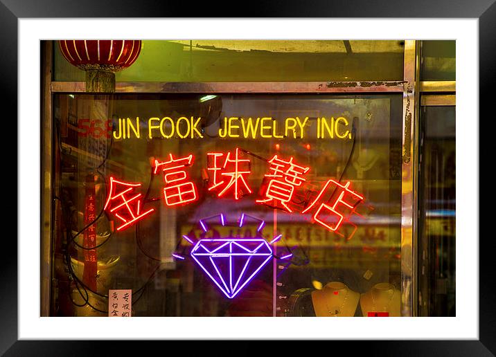 Jin Fook Jewelry Inc.  Framed Mounted Print by Chris Lord