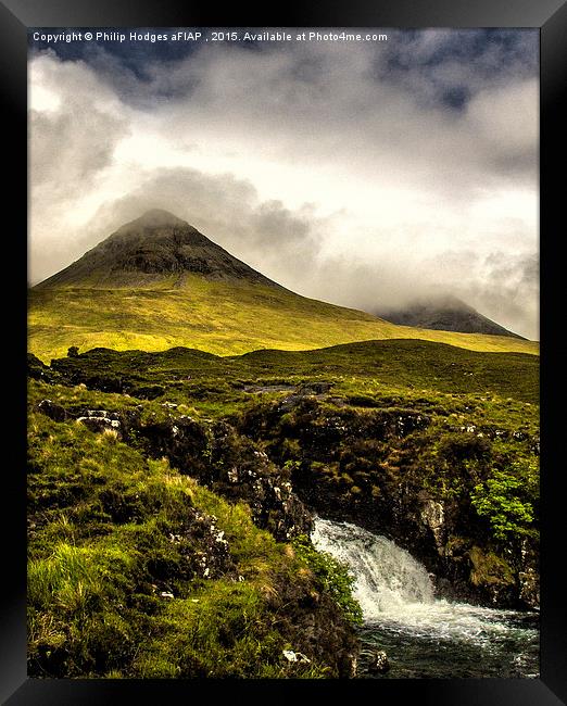  The Red Cuillins Under Cloud Cover Framed Print by Philip Hodges aFIAP ,