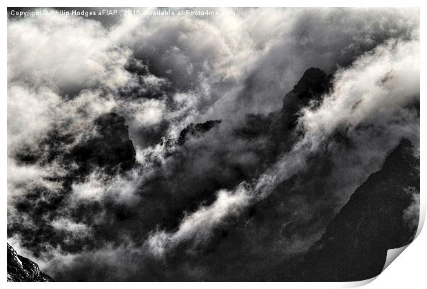 Mountains in the Mist  Print by Philip Hodges aFIAP ,