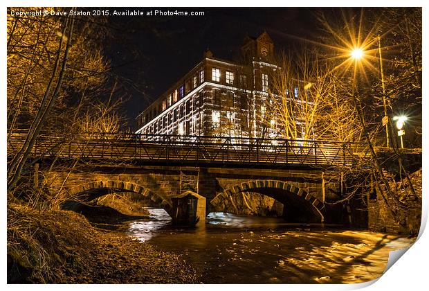  Eagley Bridge. Print by Dave Staton