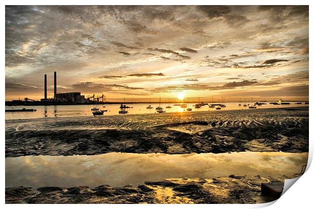  River Thames Sunrise Print by pristine_ images