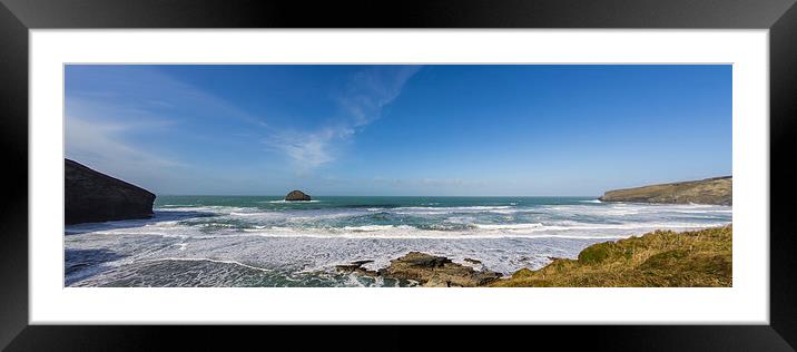  Trebarwith Strand Framed Mounted Print by David Wilkins